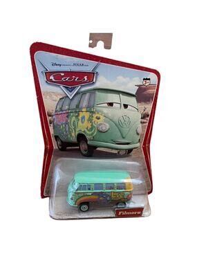 DISNEY Pixar Cars Vintage Series 1 Fillmore Filmore Misspell Card Error